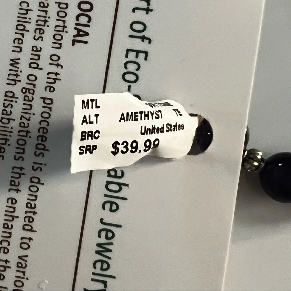 🛍 NWT 🛍WIND AND FIRE AMETHYST BRACELET 🛍 - Picture 6 of 9